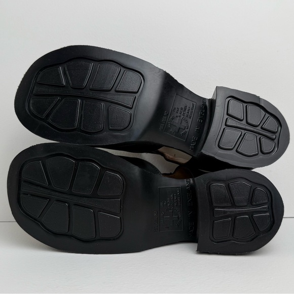 Vintage Dr. Martens England 90s Greasy Black Jazz Heel T Bar MIE Mary Janes UK 5 - Picture 11 of 15